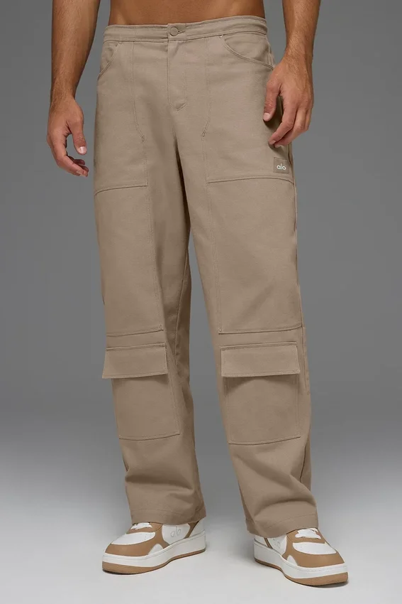 Pantalon de charpentier en toile de coton - Gravel