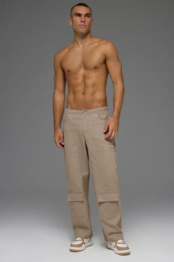 Pantalon de charpentier en toile de coton - Gravel