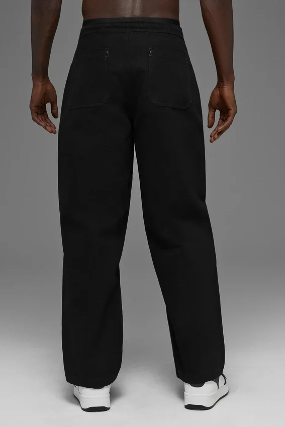 Pantalon de charpentier en toile de coton - Noir