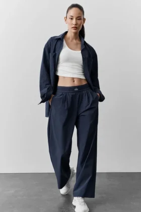 Pantalon de costume (court) - Bleu marine