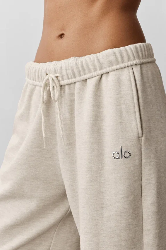 Pantalon de jogging Accolade à coupe droite - Avoine chiné