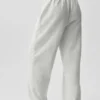 Pantalon de jogging Accolade à coupe droite - Blanc chiné