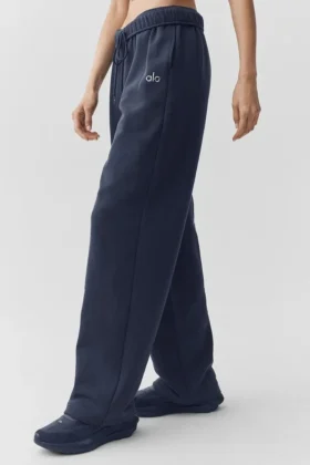 Pantalon de jogging Accolade à coupe droite – Bleu marine