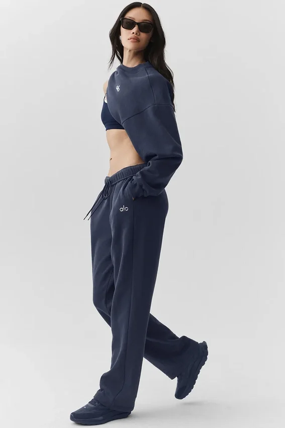 Pantalon de jogging Accolade à coupe droite - Bleu marine