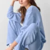 Pantalon de jogging Accolade à coupe droite - Bleu Provence clair