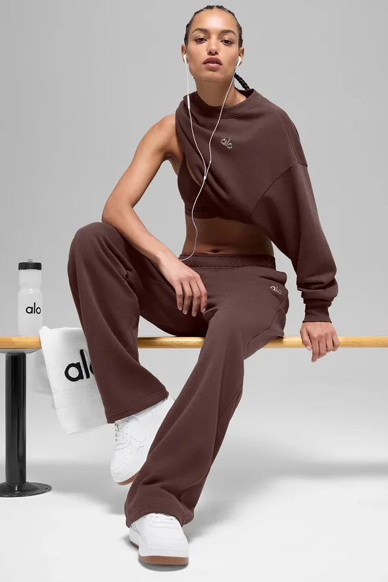 Pantalon de jogging Accolade à coupe droite - Brownstone
