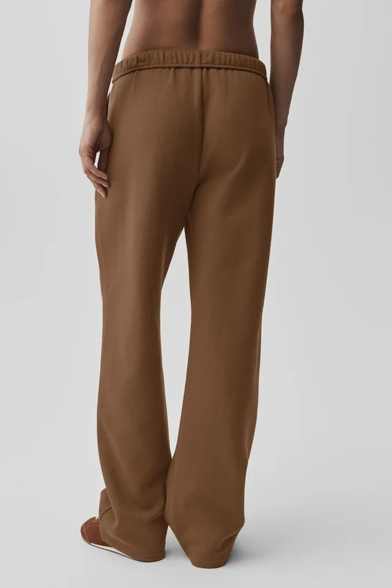 Pantalon de jogging Accolade à coupe droite - Brun ensoleillé