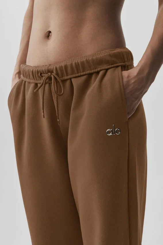 Pantalon de jogging Accolade à coupe droite - Brun ensoleillé