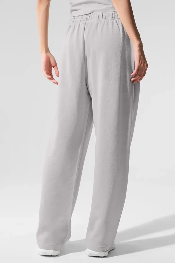 Pantalon de jogging Accolade à coupe droite délavé - Gris ciel délavé
