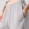 Pantalon de jogging Accolade à coupe droite délavé - Gris ciel délavé