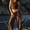 Pantalon de jogging Accolade à coupe droite - Espresso
