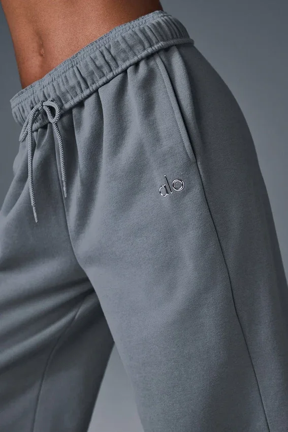 Pantalon de jogging Accolade à coupe droite - Gris acier