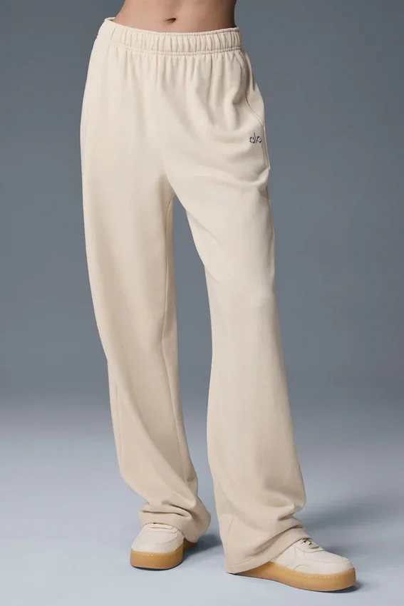 Pantalon de jogging Accolade à coupe droite - Lait d'avoine