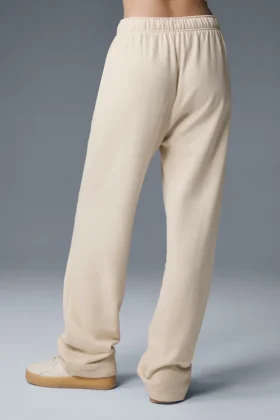 Pantalon de jogging Accolade à coupe droite – Lait d’avoine