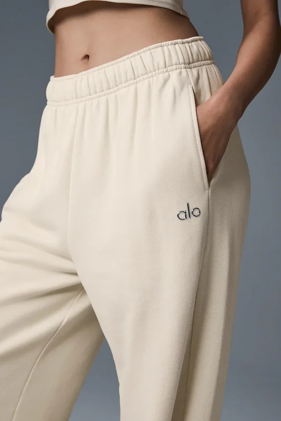 Pantalon de jogging Accolade à coupe droite - Lait d'avoine
