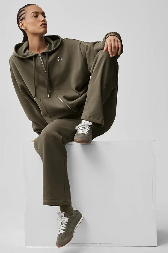 Pantalon de jogging Accolade à coupe droite - Olive Tree