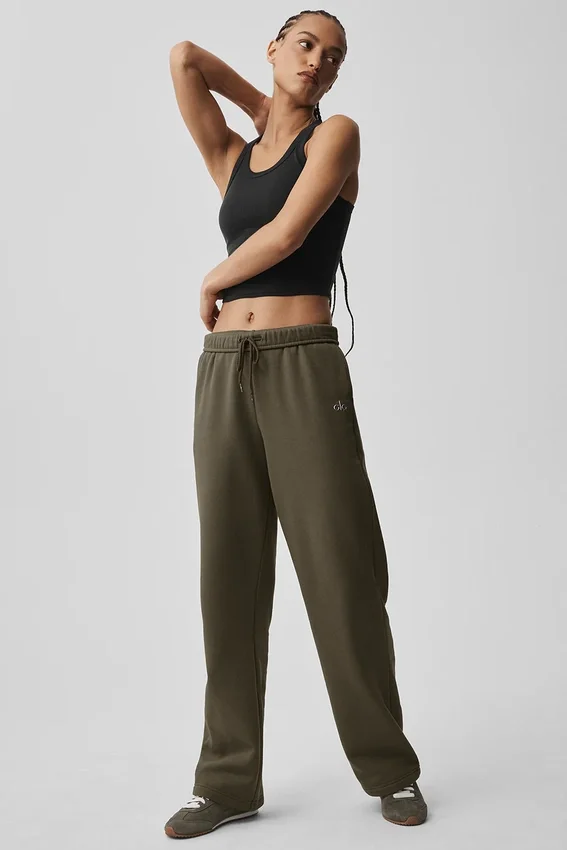 Pantalon de jogging Accolade à coupe droite - Olive Tree