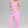 Pantalon de jogging Accolade à coupe droite - Rose bonbon