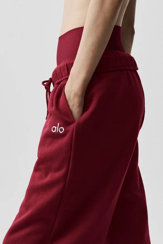 Pantalon de jogging Accolade à coupe droite - Rouge « Summer Romance »