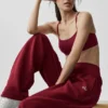 Pantalon de jogging Accolade à coupe droite - Rouge « Summer Romance »