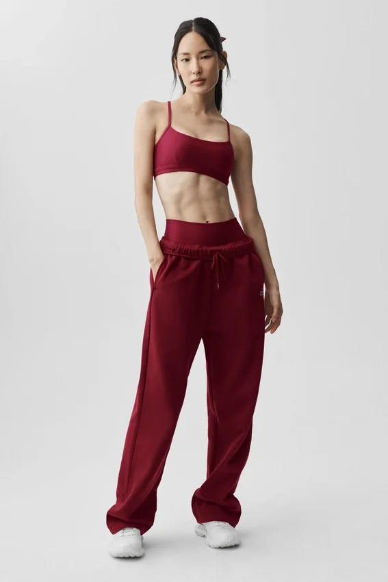Pantalon de jogging Accolade à coupe droite - Rouge « Summer Romance »