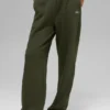 Pantalon de jogging Accolade à coupe droite - Vert olive