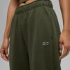 Pantalon de jogging Accolade à coupe droite - Vert olive