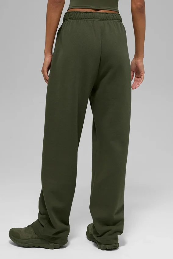 Pantalon de jogging Accolade à coupe droite - Vert olive