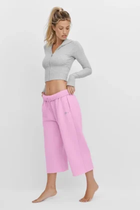 Pantalon de jogging Accolade Cutoff - Rose bonbon