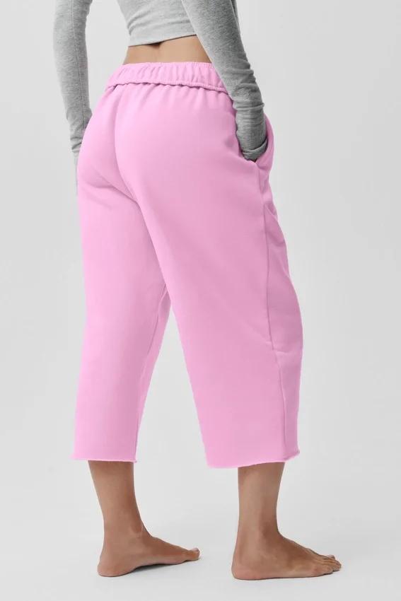 Pantalon de jogging Accolade Cutoff - Rose bonbon