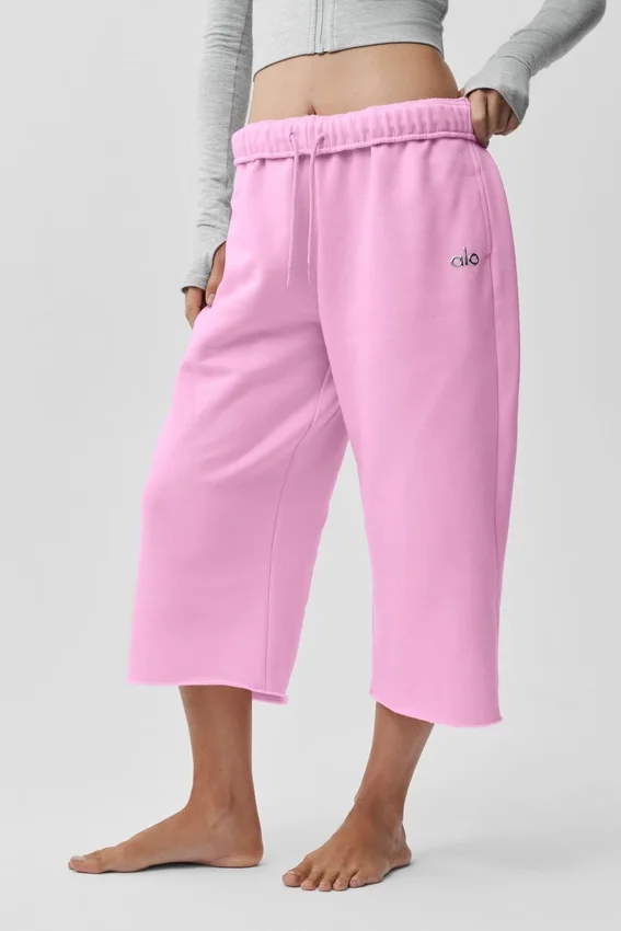Pantalon de jogging Accolade Cutoff - Rose bonbon