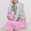 Pantalon de jogging Accolade Cutoff - Rose bonbon