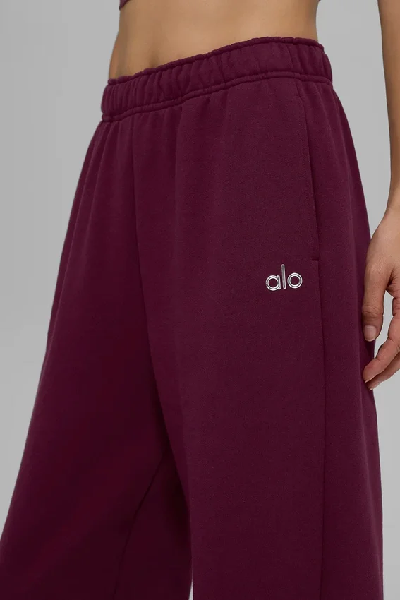 Pantalon de jogging Accolade à jambes droites - Bordeaux