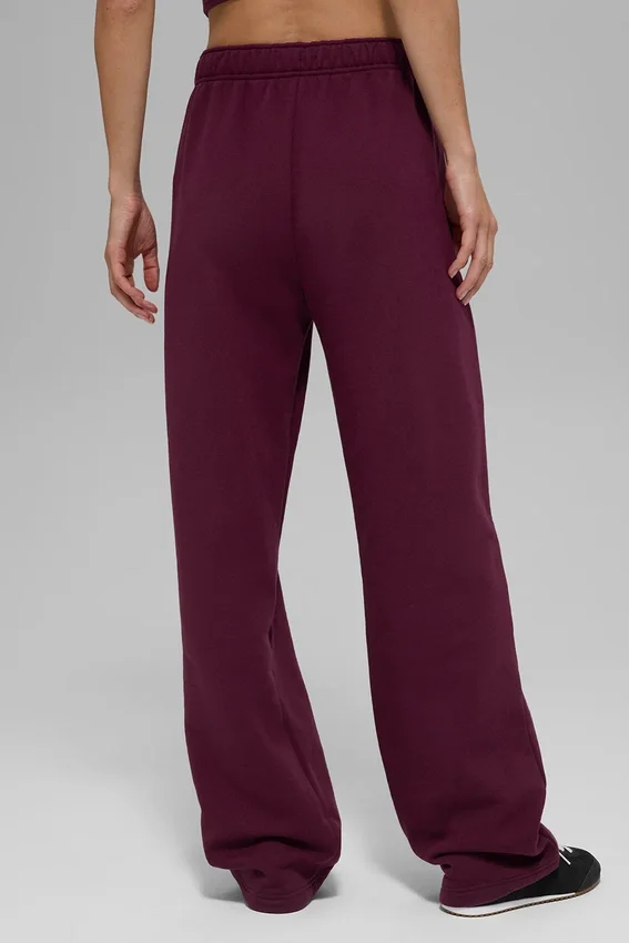 Pantalon de jogging Accolade à jambes droites - Bordeaux