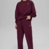 Pantalon de jogging Accolade à jambes droites - Bordeaux