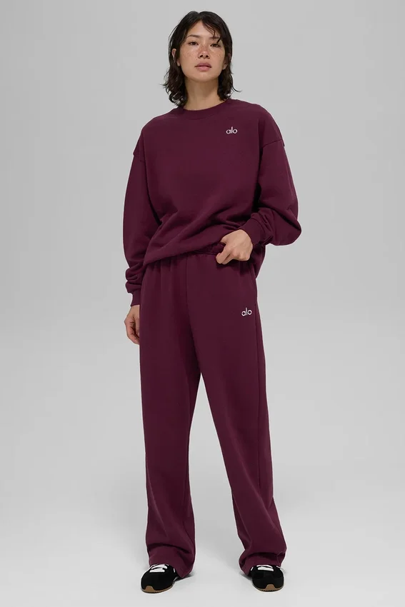 Pantalon de jogging Accolade à jambes droites - Bordeaux