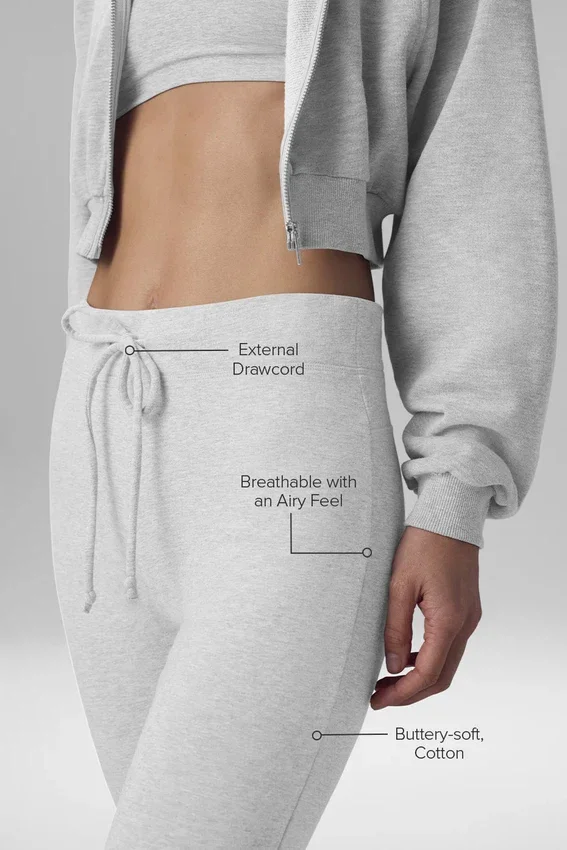 Pantalon de jogging bootcut « Sway » - Gris chiné athlétique