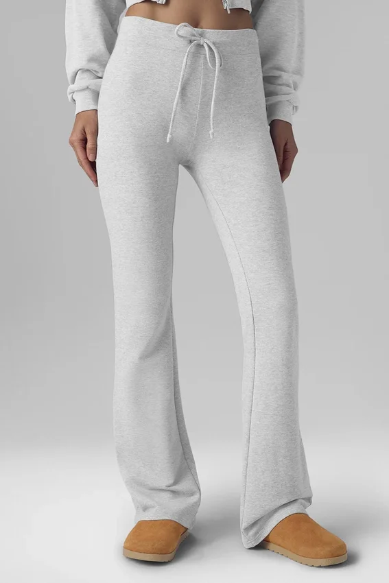 Pantalon de jogging bootcut « Sway » - Gris chiné athlétique