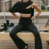 Pantalon de jogging bootcut Sway - Noir