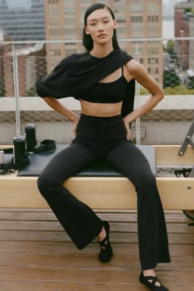 Pantalon de jogging bootcut Sway - Noir
