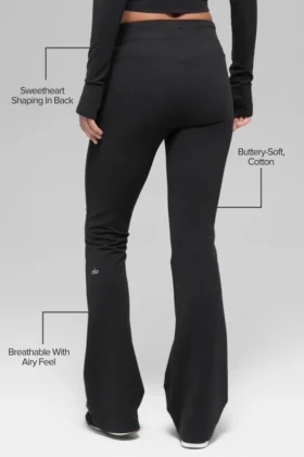 Pantalon de jogging bootcut Sway – Noir