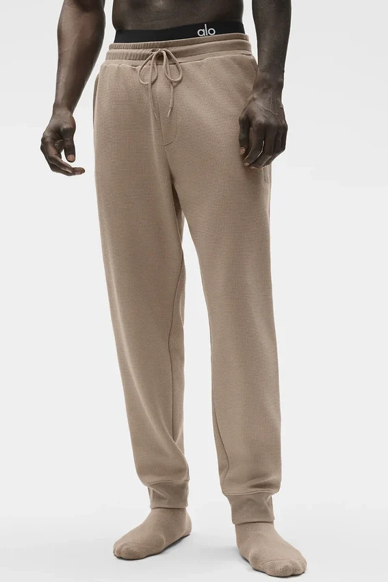 Pantalon de jogging décontracté à motif gaufré - Gravel
