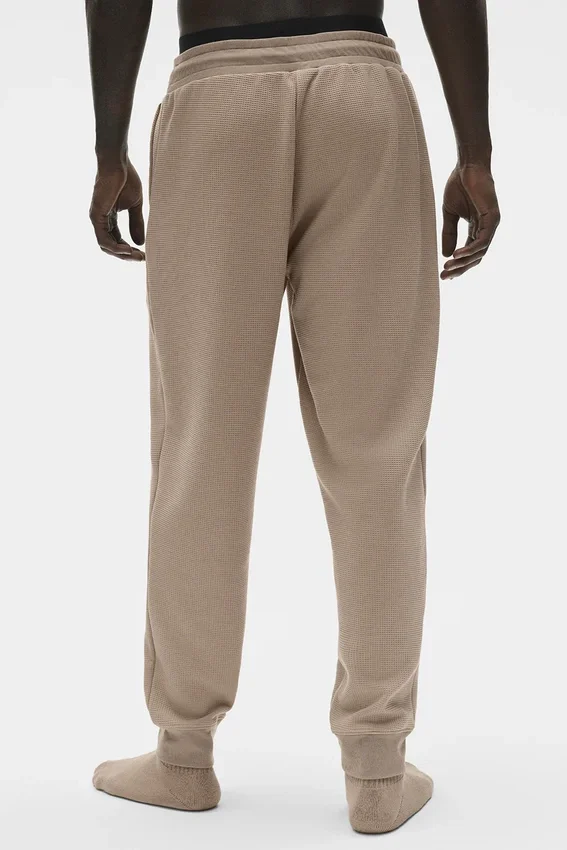 Pantalon de jogging décontracté à motif gaufré - Gravel