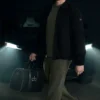 Pantalon de jogging Domain en maille côtelée - Vert olive