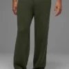 Pantalon de jogging Domain en maille côtelée - Vert olive