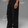 Pantalon de jogging en maille côtelée Domain - Noir