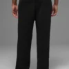 Pantalon de jogging en maille côtelée Domain - Noir