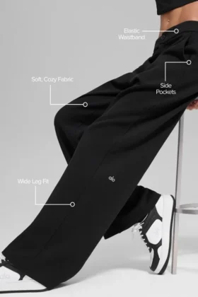 Pantalon de jogging High-Waist – Noir