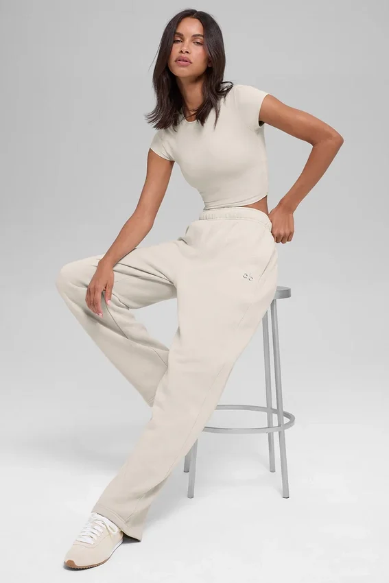 Pantalon de jogging à jambes droites Accolade - Bone