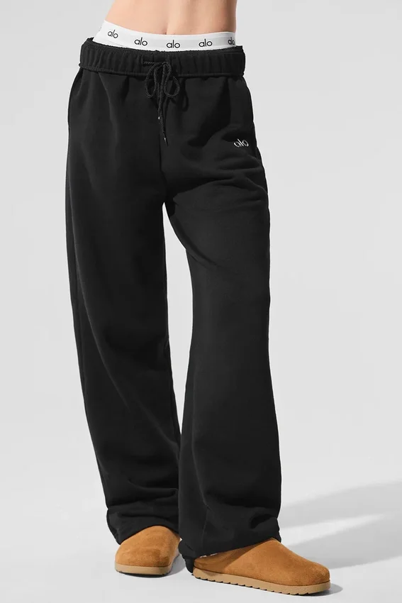 Pantalon de jogging à jambes droites Accolade - Noir